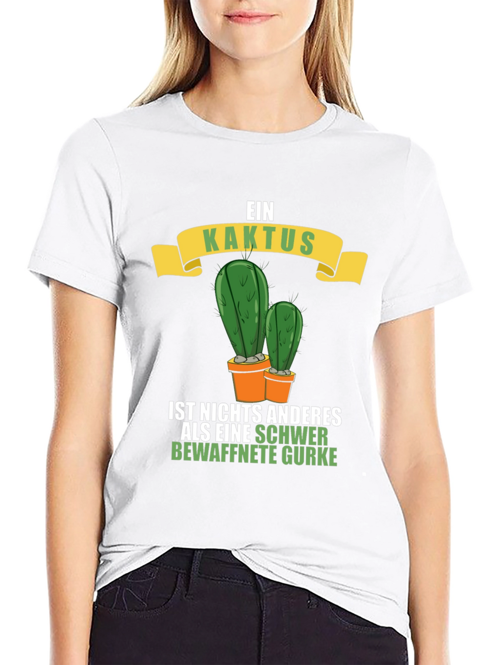 Ein Kaktus T-Shirt - Armed Cucumber Tee
