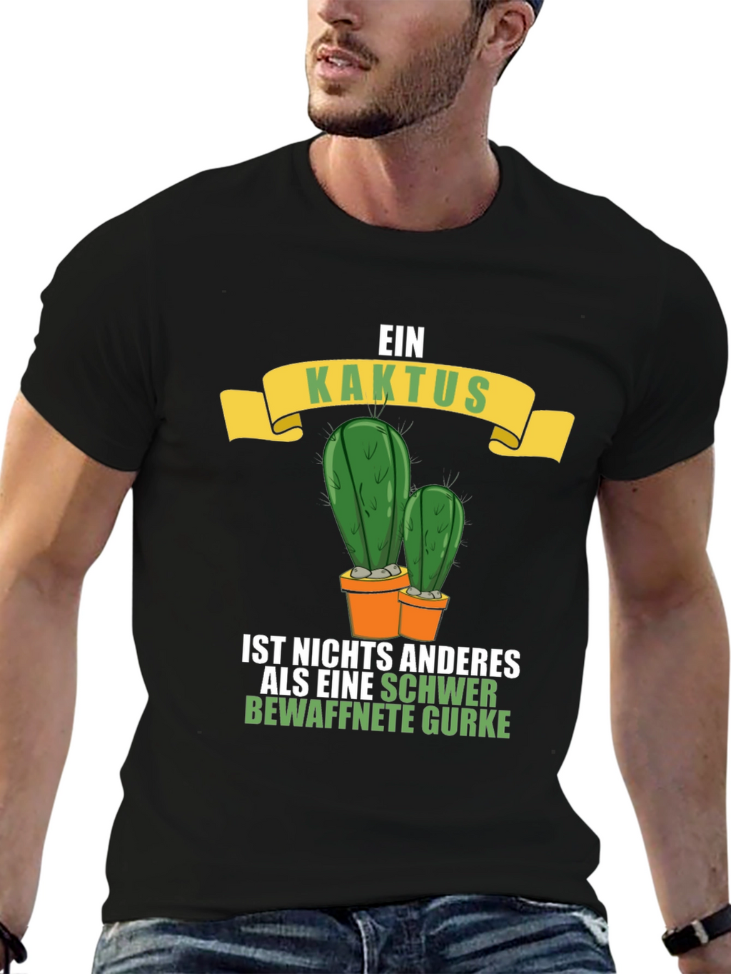 Ein Kaktus T-Shirt - Armed Cucumber Tee