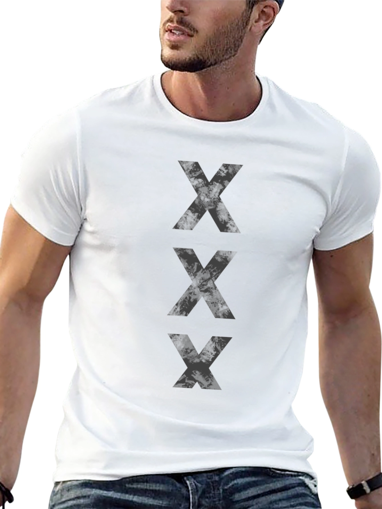 Triple X Graphic Black T-Shirt Casual Style
