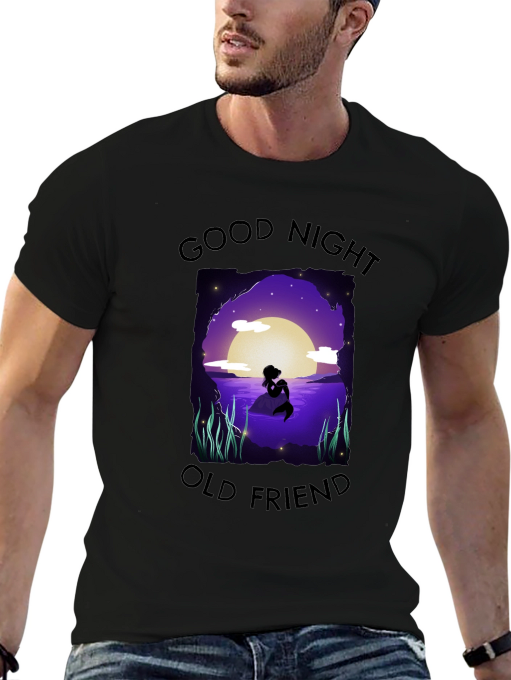 Good Night Old Friend Mermaid T-Shirt