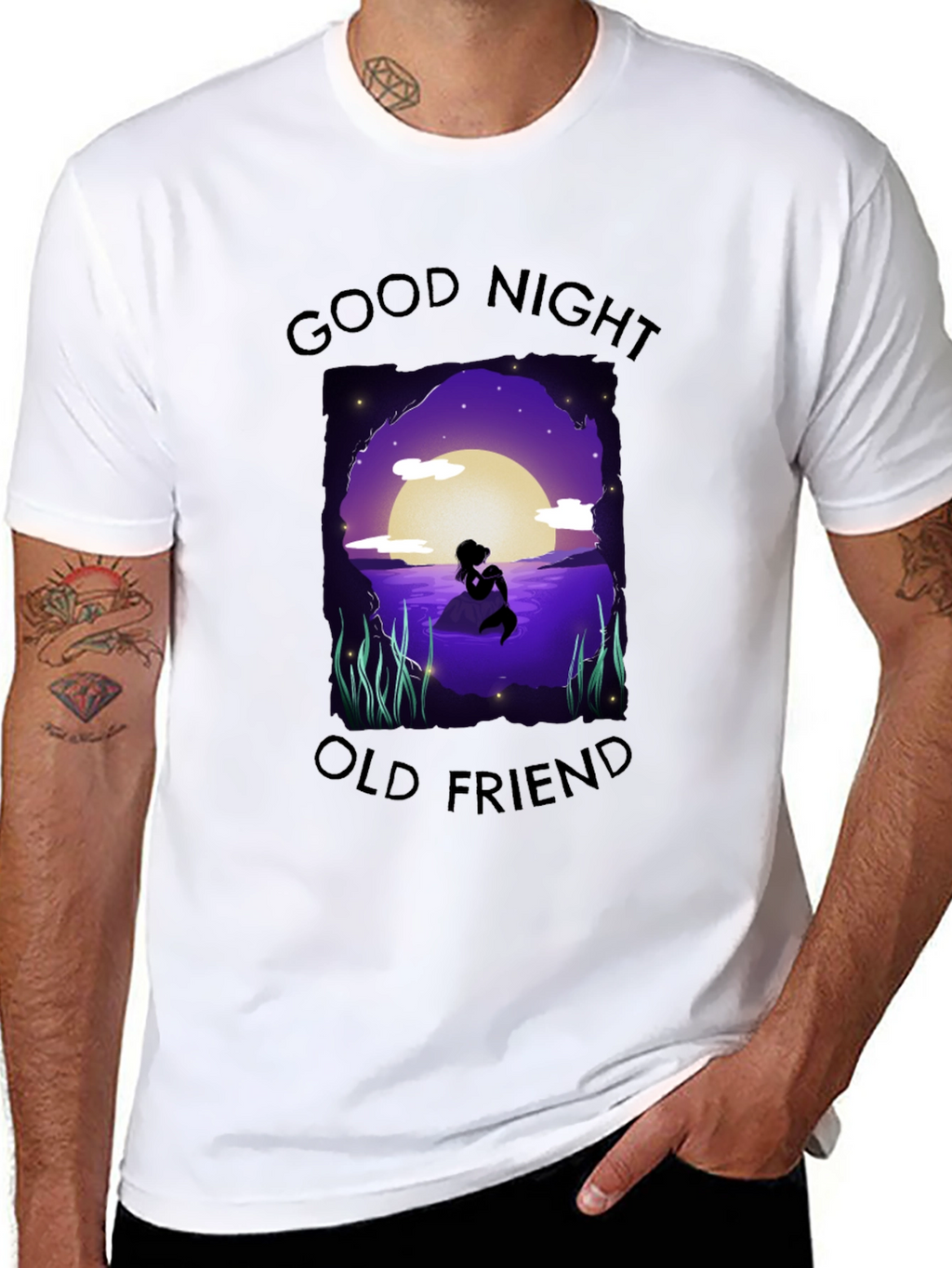 Good Night Old Friend Mermaid T-Shirt