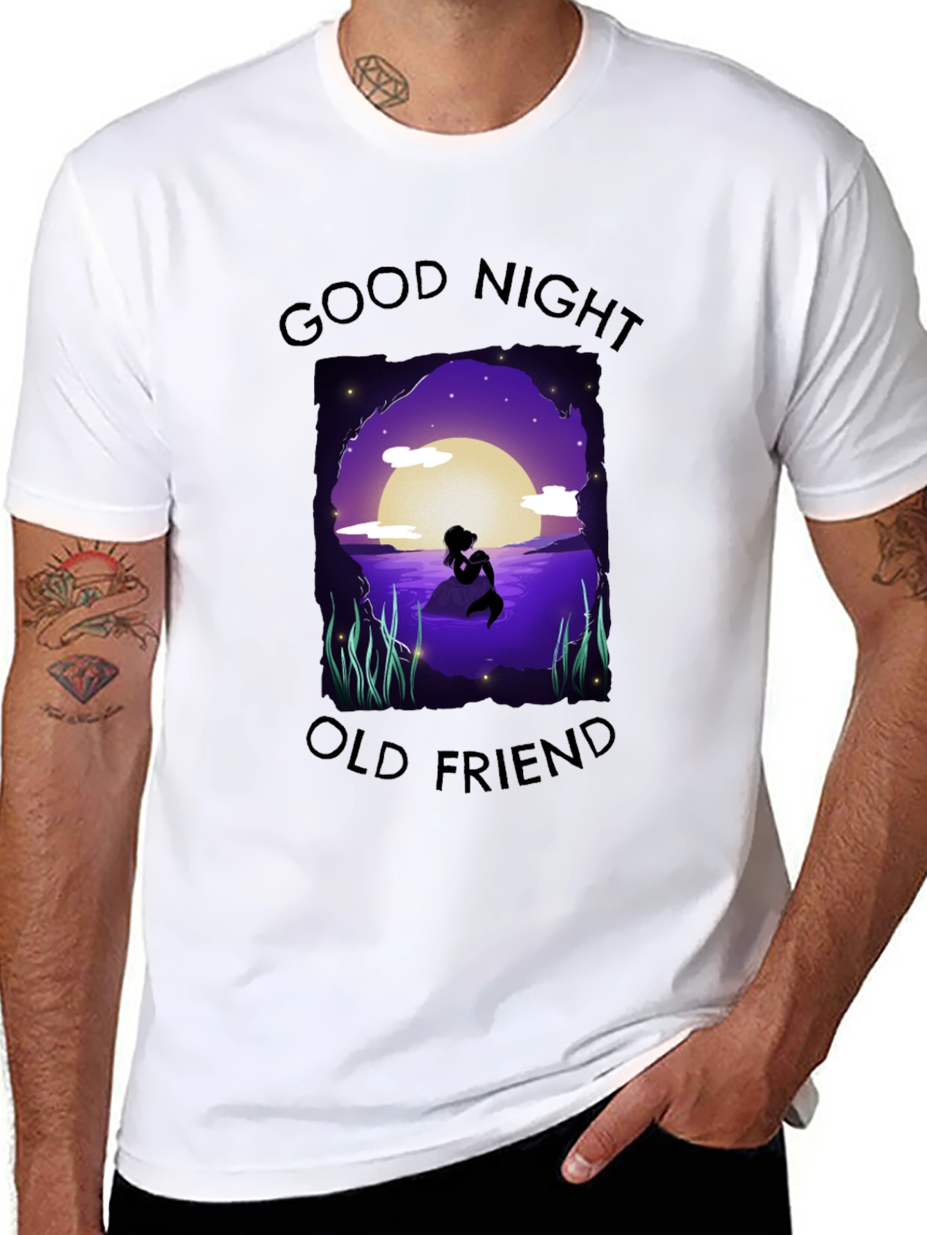 Good Night Old Friend Mermaid T-Shirt