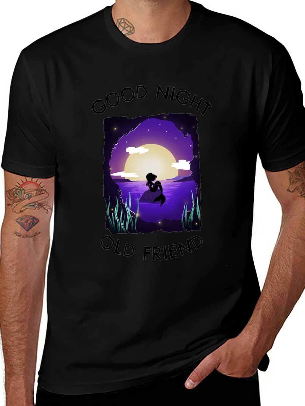 Good Night Old Friend Mermaid T-Shirt