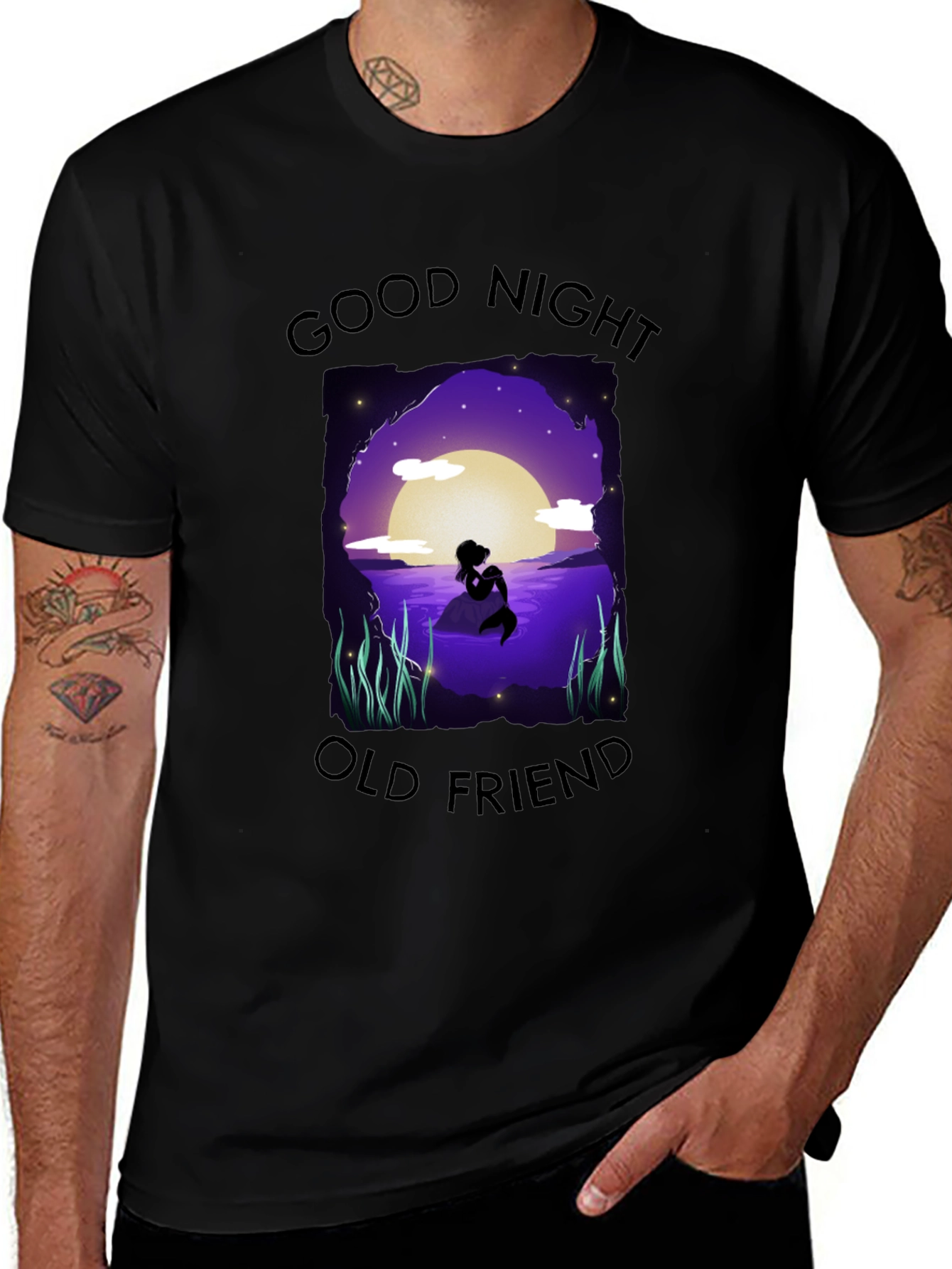 Good Night Old Friend Mermaid T-Shirt