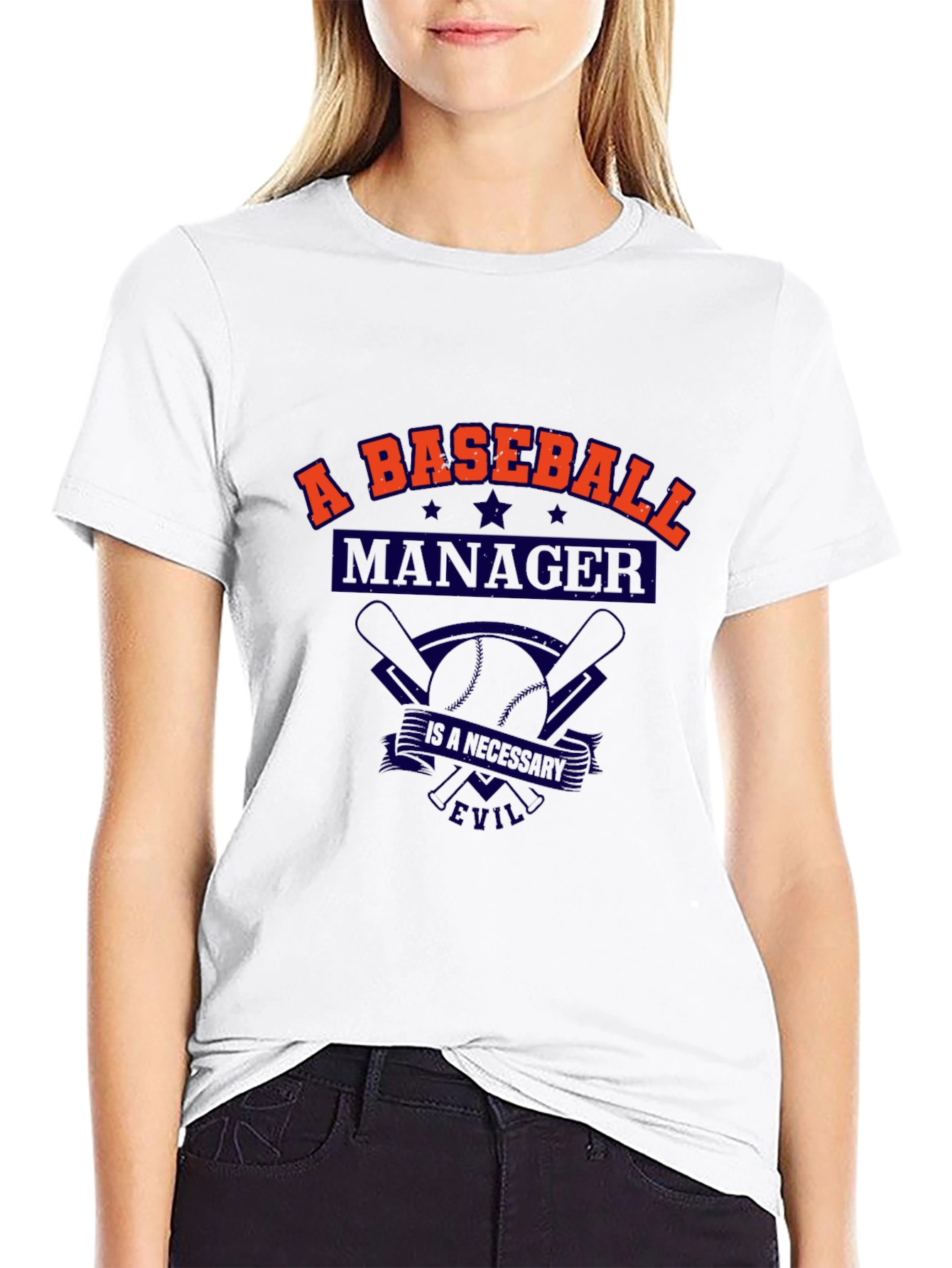 Baseball Manager T-Shirt - A Necessary Evil Tee
