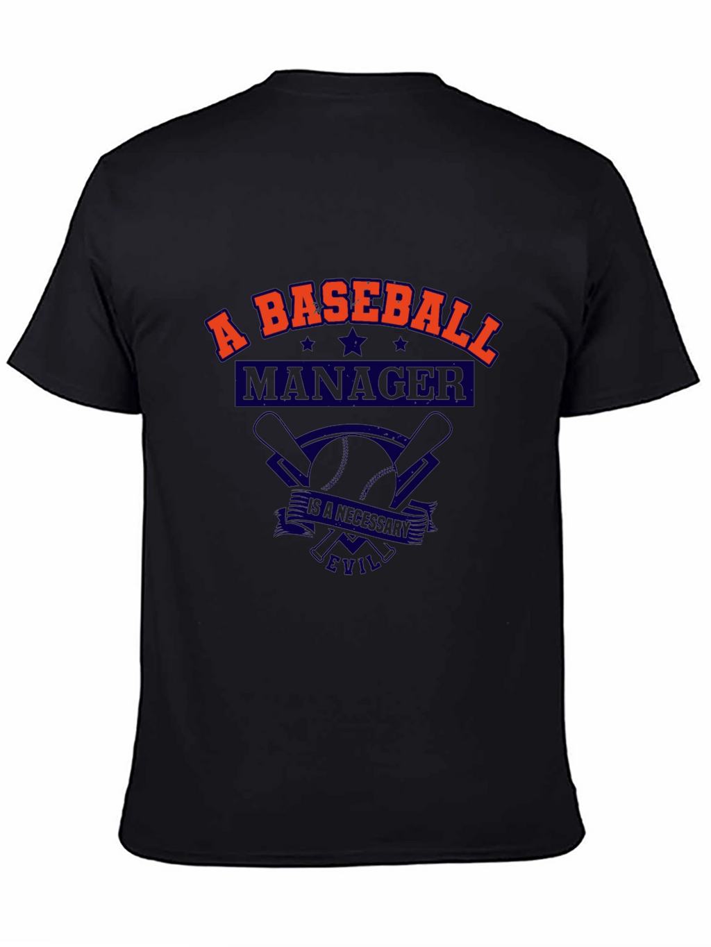 Baseball Manager T-Shirt - A Necessary Evil Tee