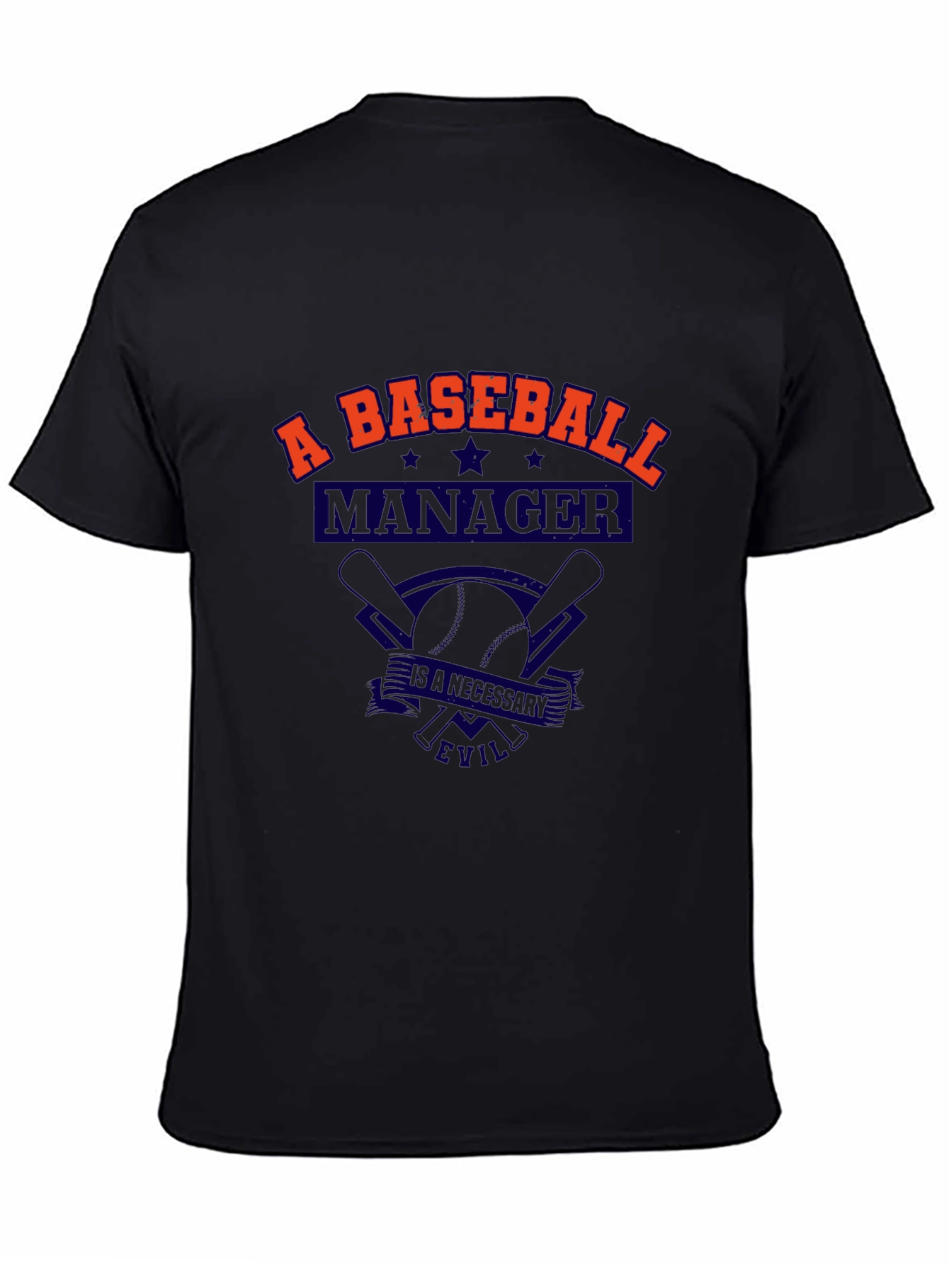 Baseball Manager T-Shirt - A Necessary Evil Tee