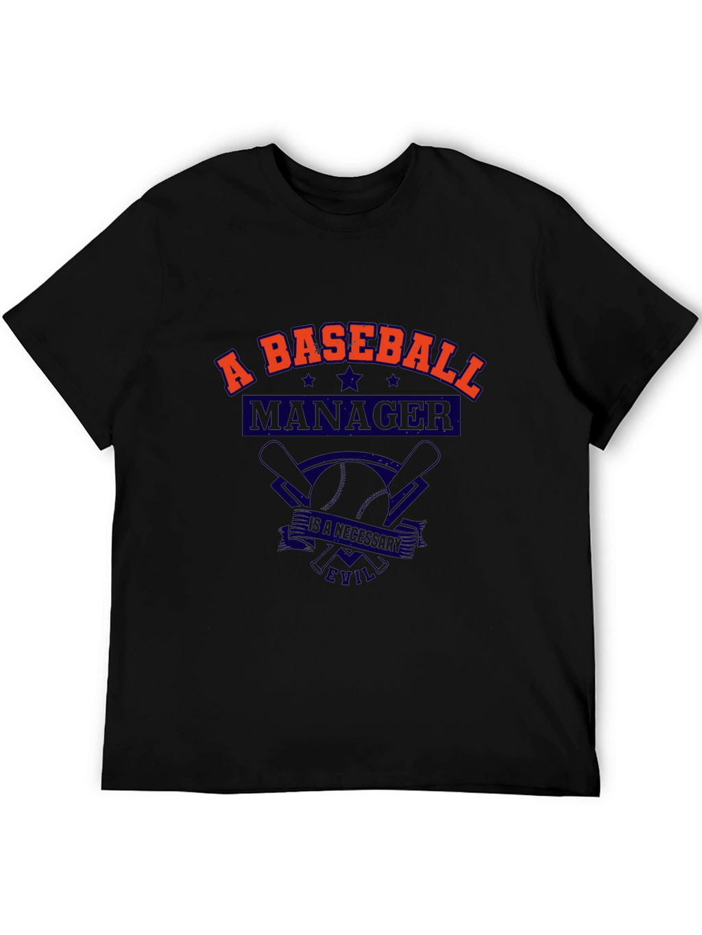 Baseball Manager T-Shirt - A Necessary Evil Tee