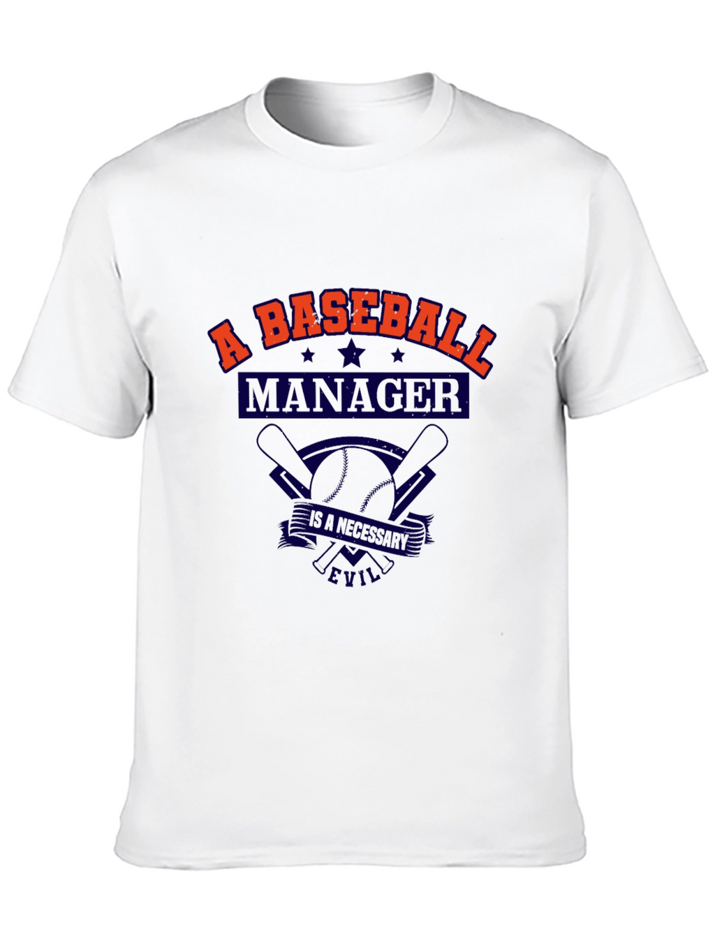 Baseball Manager T-Shirt - A Necessary Evil Tee