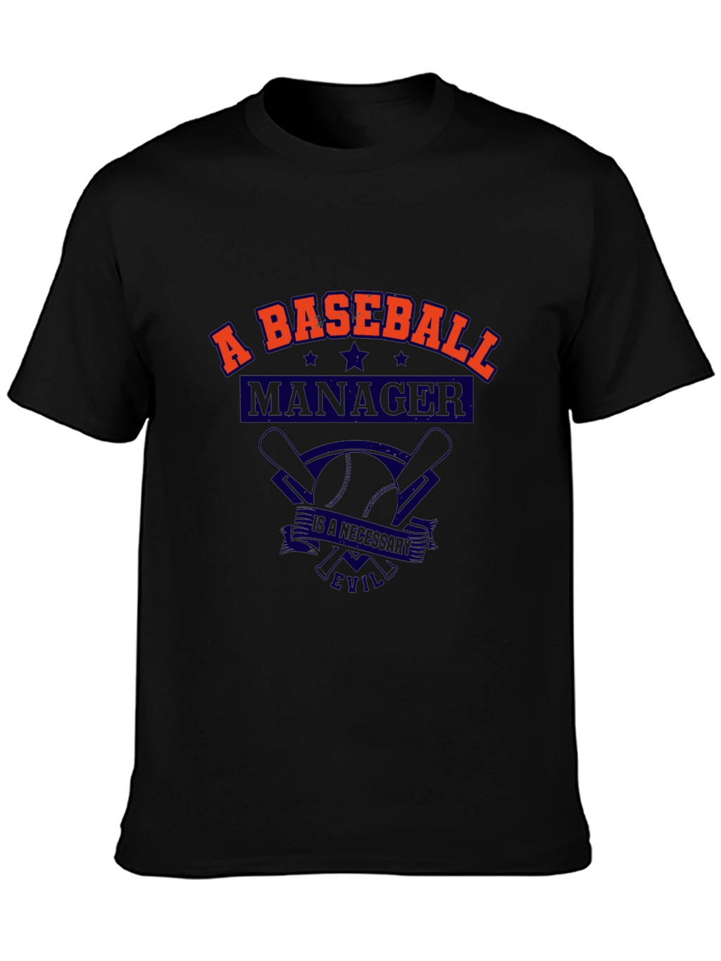 Baseball Manager T-Shirt - A Necessary Evil Tee