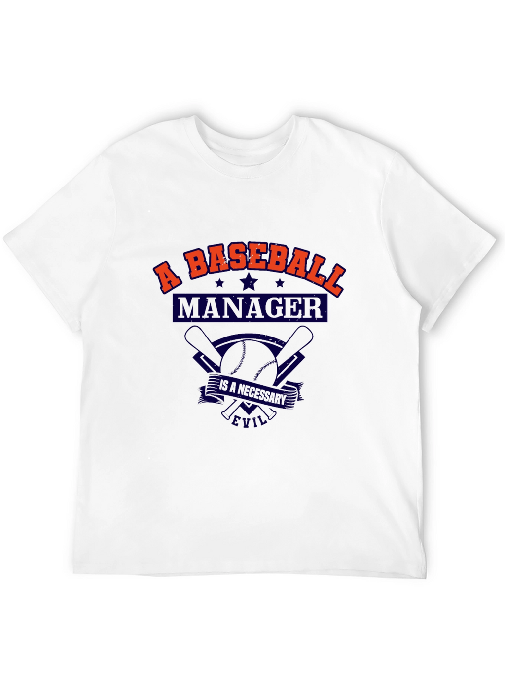 Baseball Manager T-Shirt - A Necessary Evil Tee