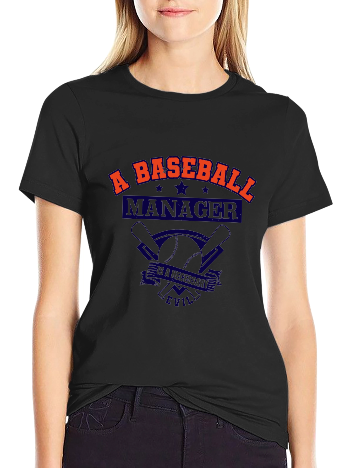Baseball Manager T-Shirt - A Necessary Evil Tee