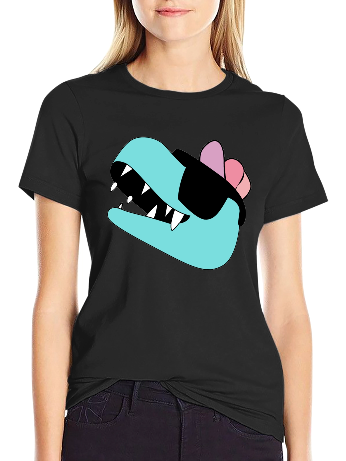 Cool Dino T-Shirt - Black Cotton Tee
