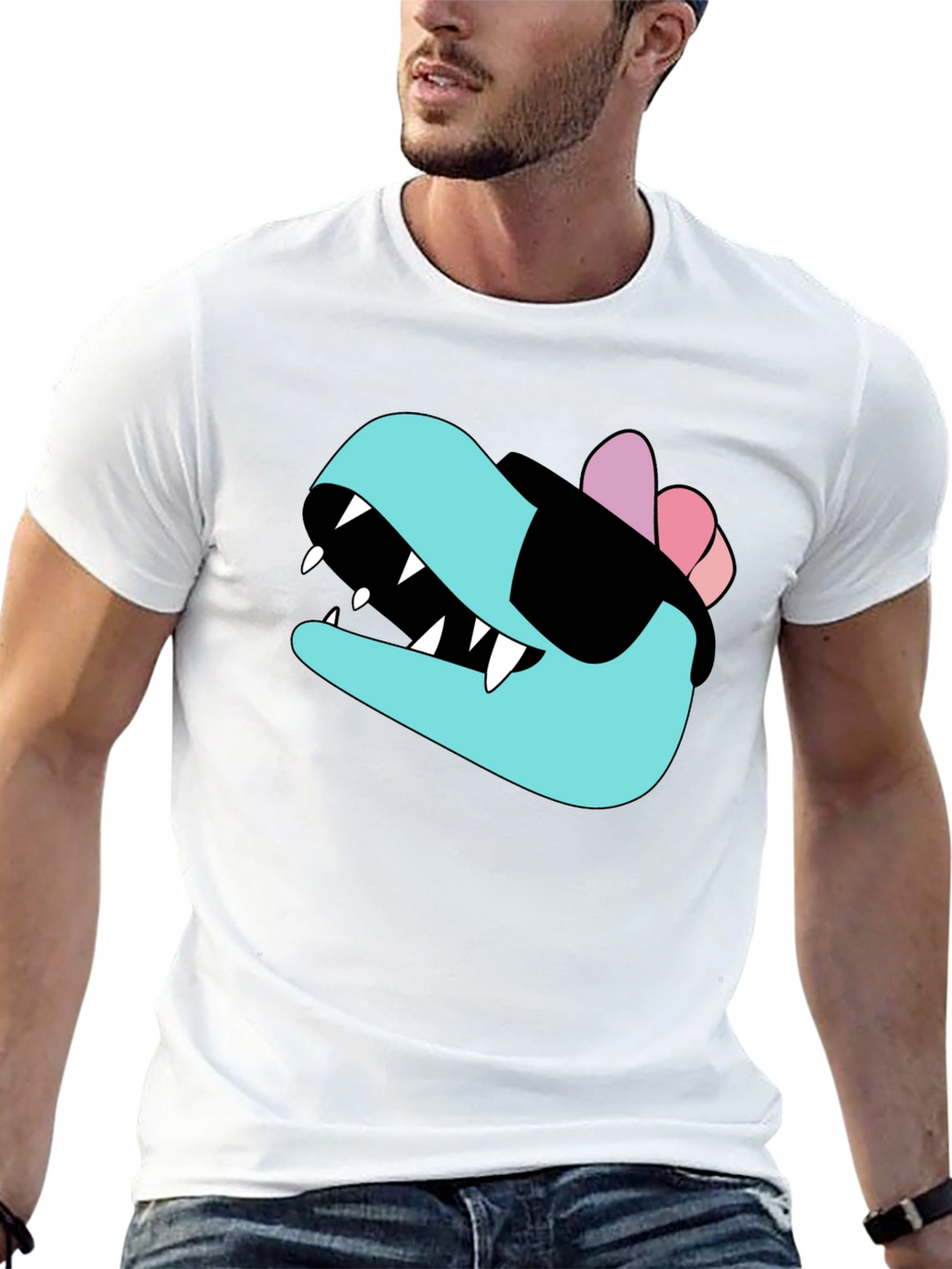 Cool Dino T-Shirt - Black Cotton Tee