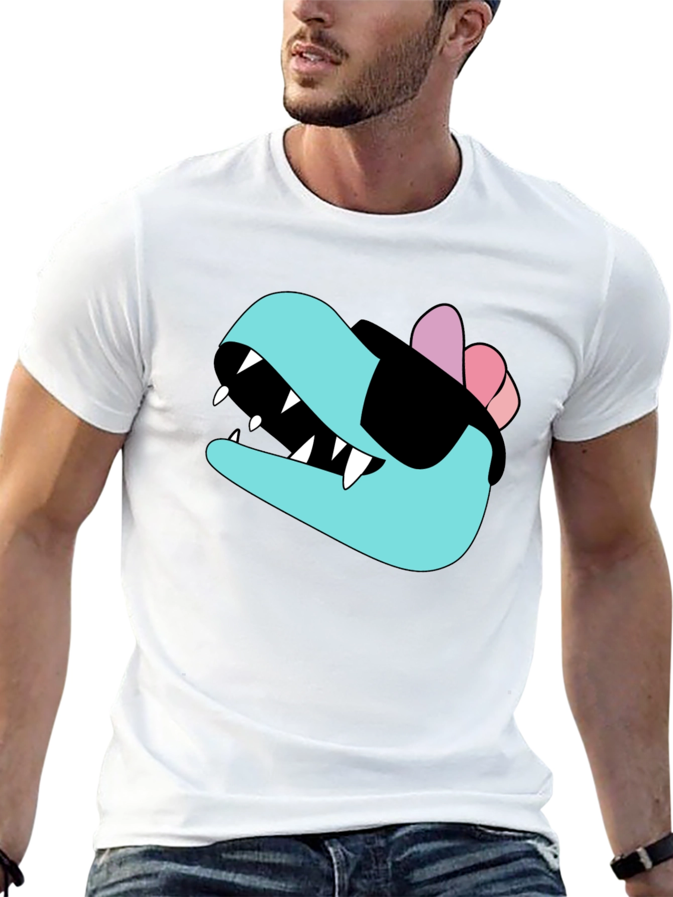 Cool Dino T-Shirt - Black Cotton Tee