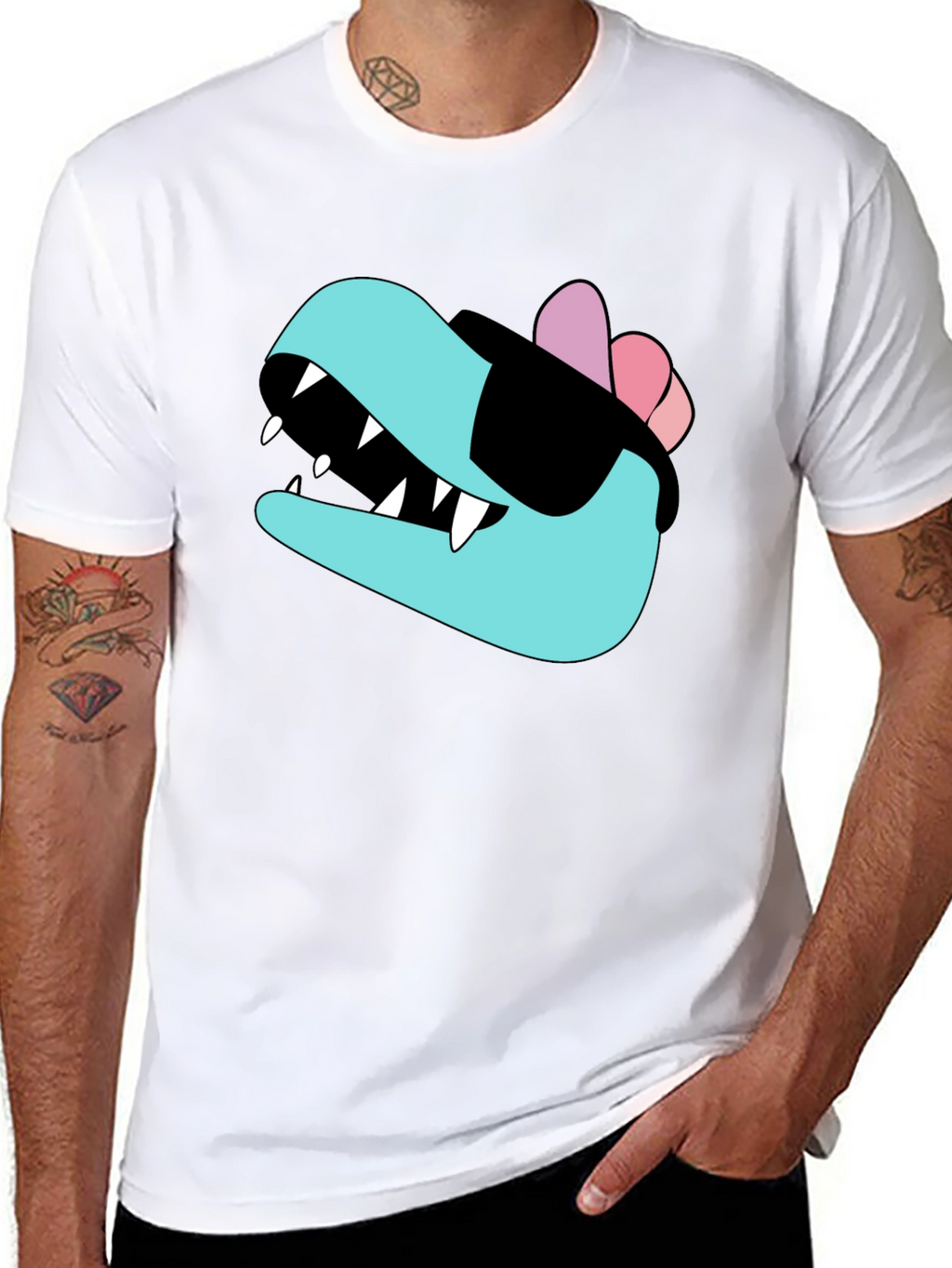 Cool Dino T-Shirt - Black Cotton Tee