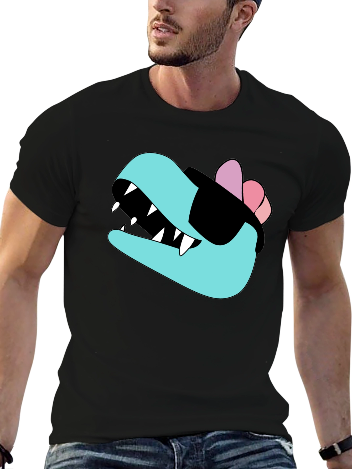 Cool Dino T-Shirt - Black Cotton Tee