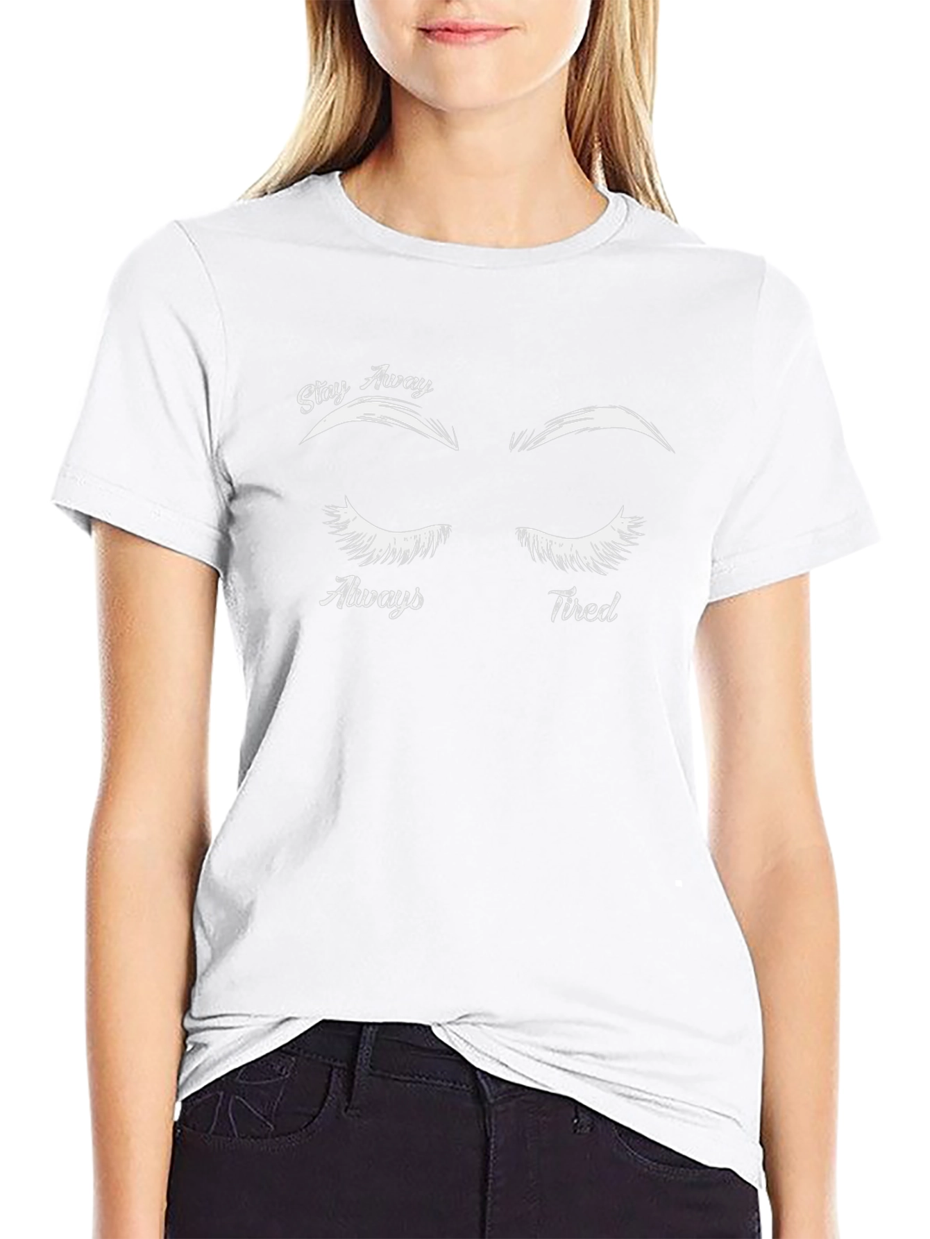Stay Away Always Tired Graphic Tee