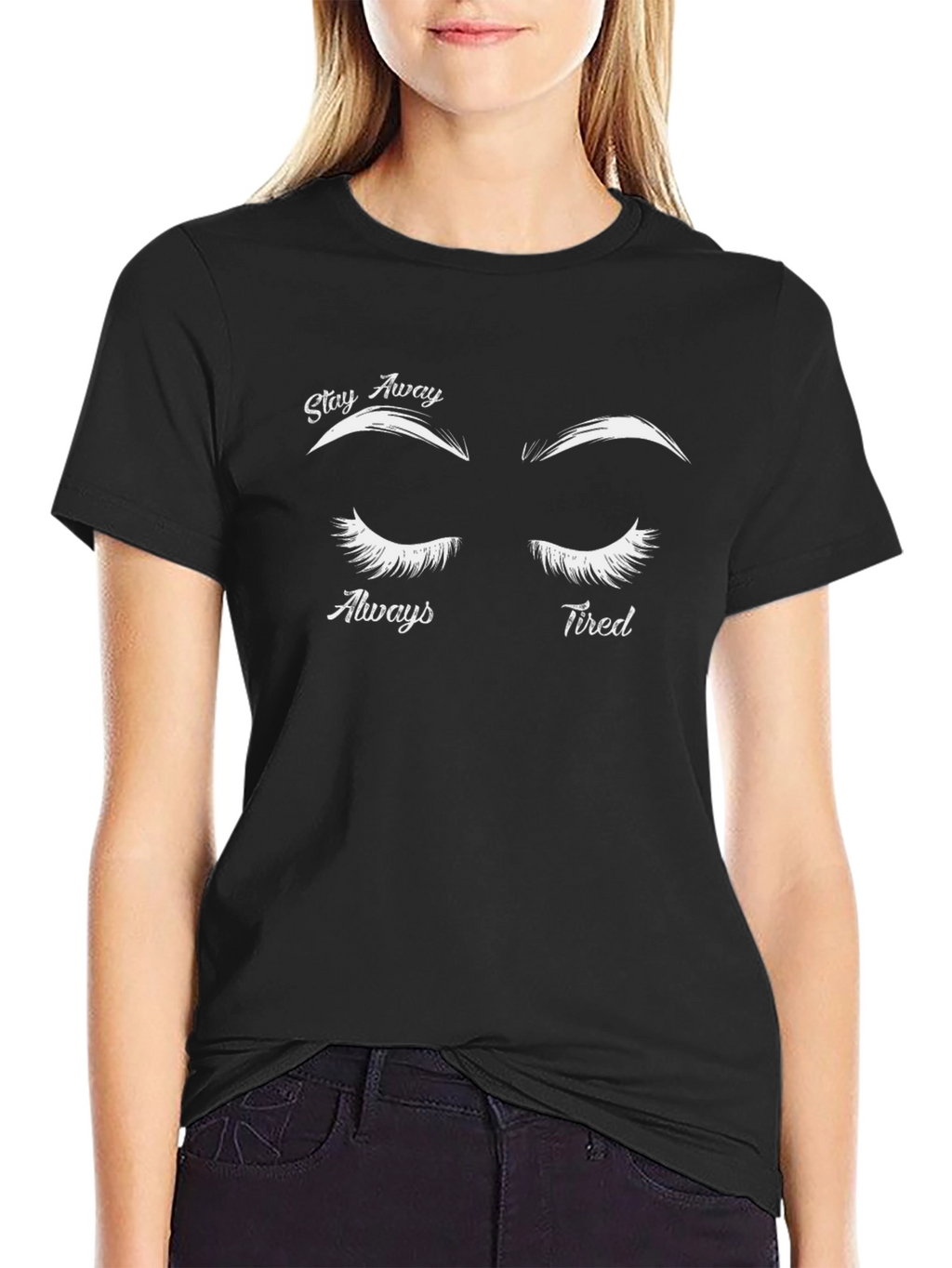 Stay Away Always Tired Graphic Tee