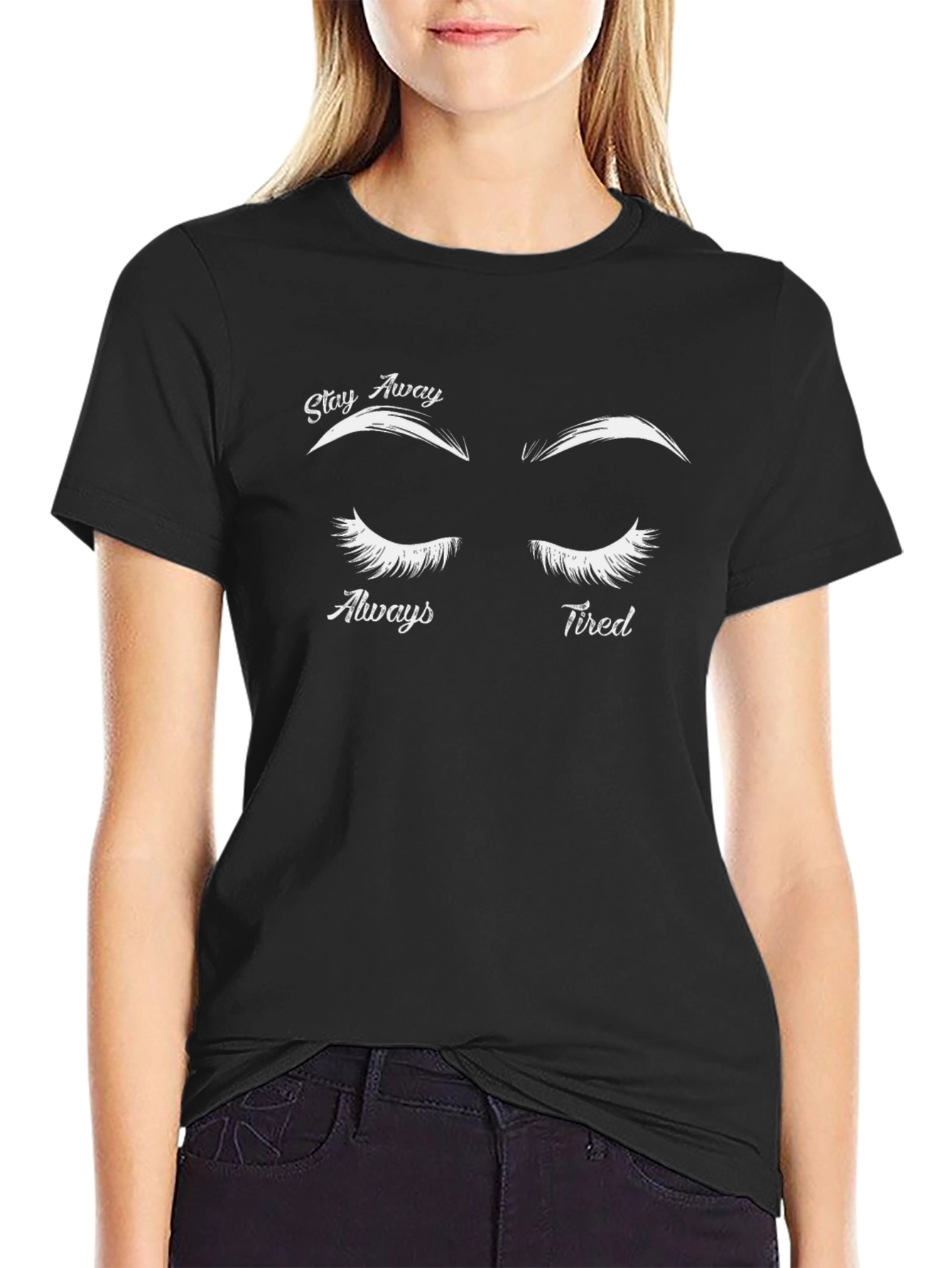 Stay Away Always Tired Graphic Tee