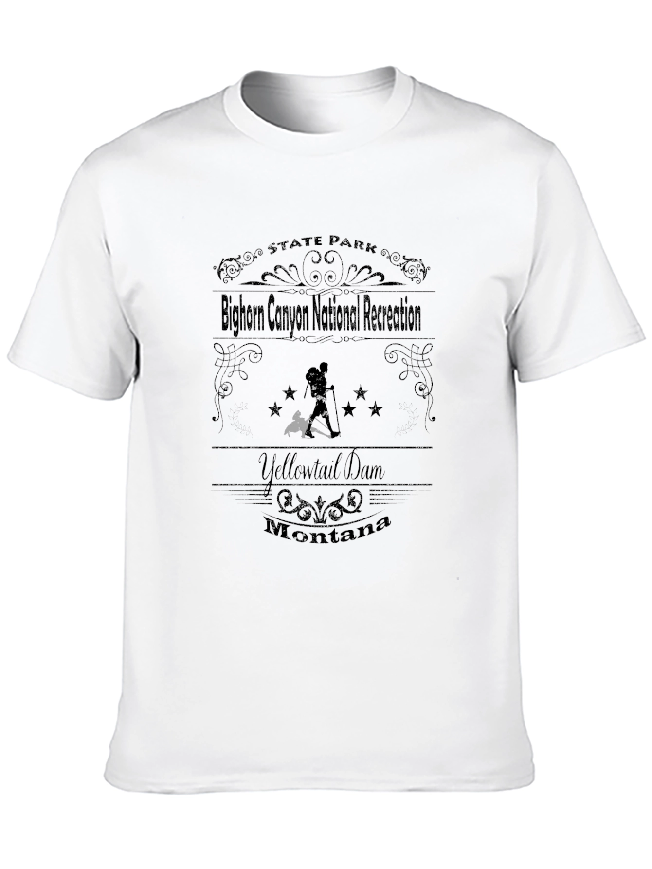 Bighorn Canyon National Recreation Black T-Shirt