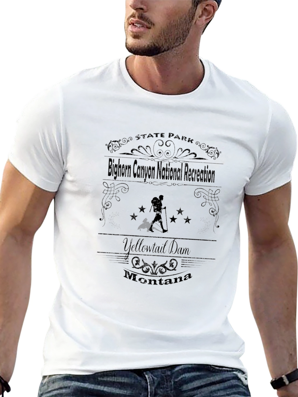 Bighorn Canyon National Recreation Black T-Shirt
