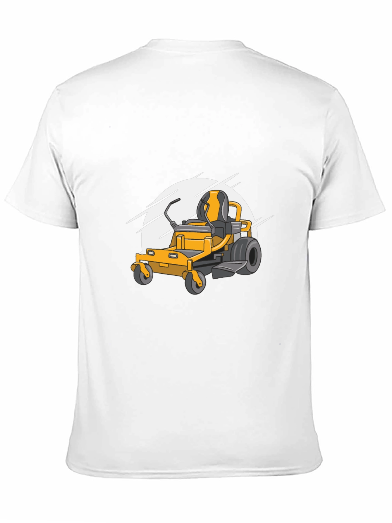 Lawn Mower Graphic Tee - Black Cotton Blend