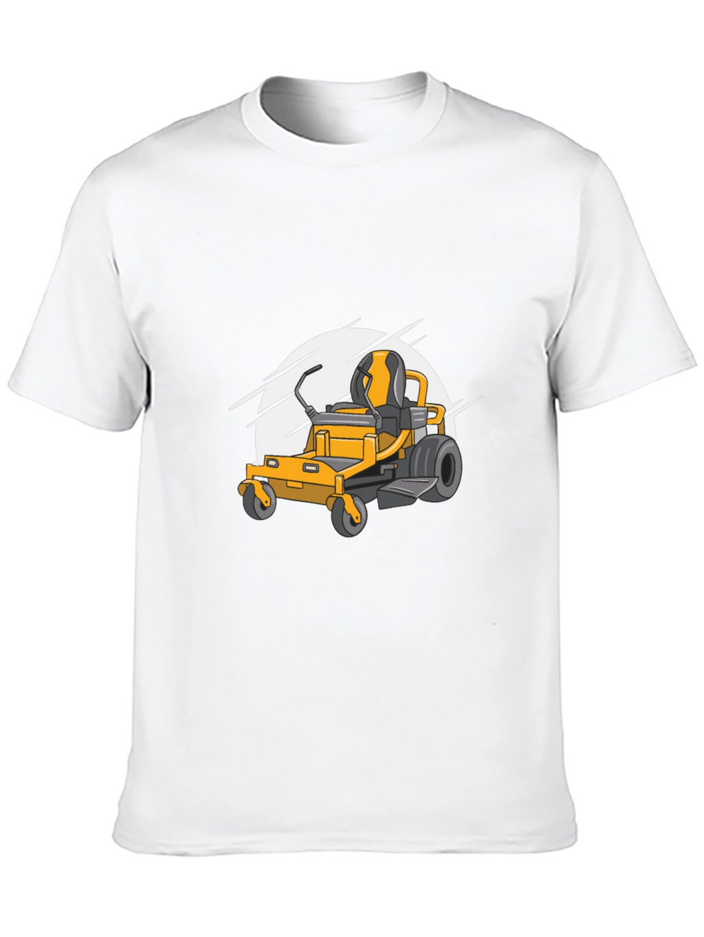 Lawn Mower Graphic Tee - Black Cotton Blend