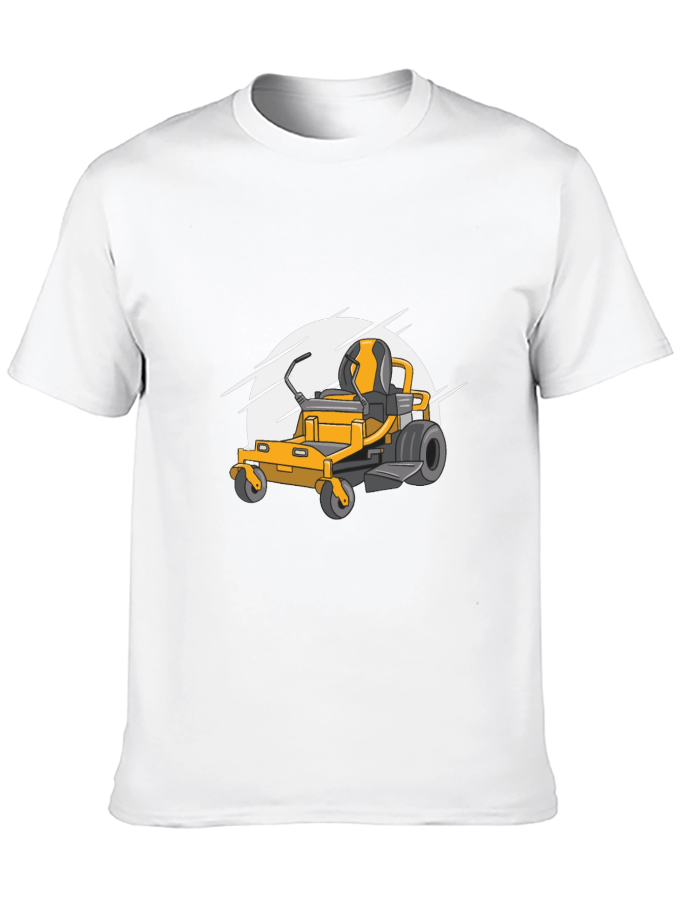 Lawn Mower Graphic Tee - Black Cotton Blend