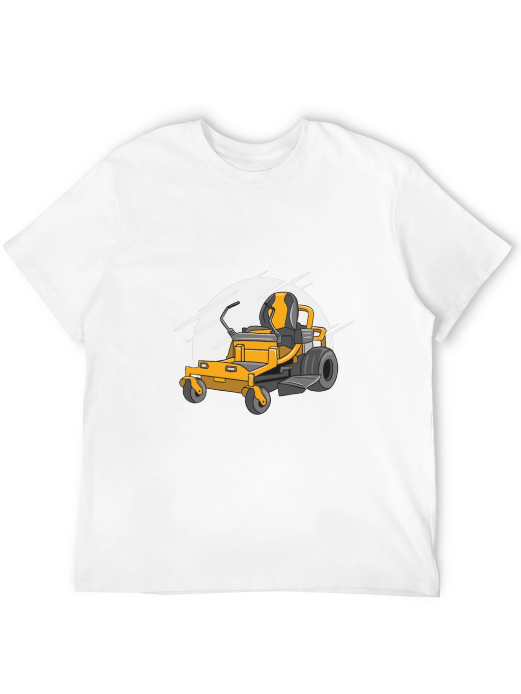 Lawn Mower Graphic Tee - Black Cotton Blend