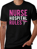 Nurse Hospital Rules Graphic Tee