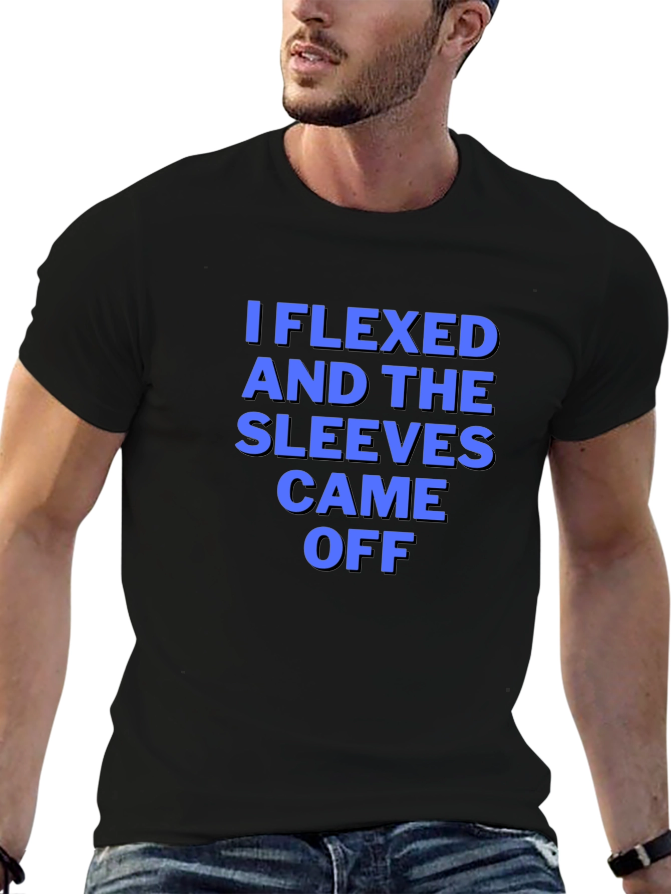 I Flexed Sleeves Came Off T-Shirt Funny Gym Tee