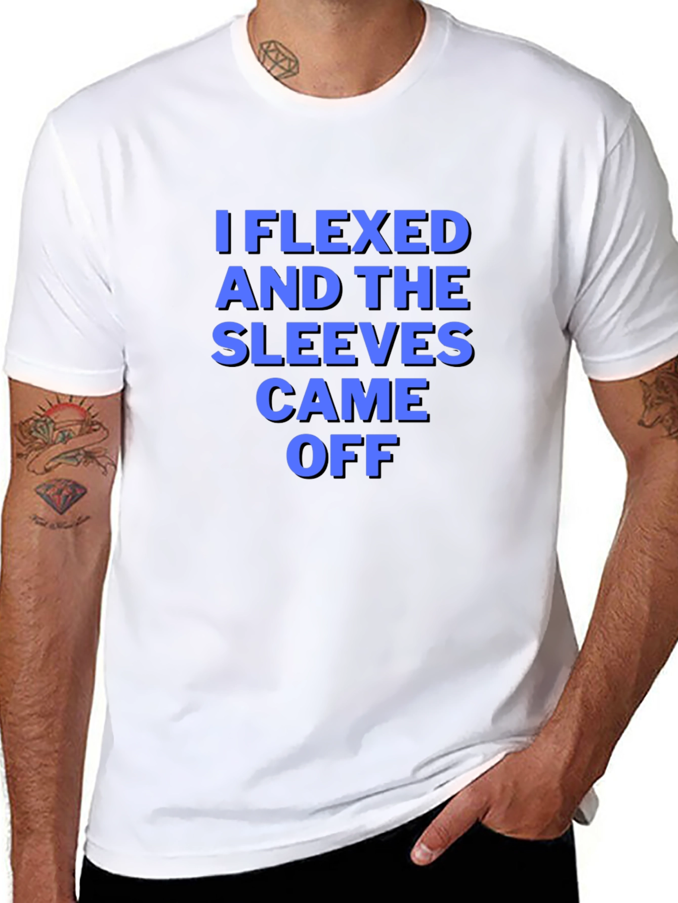 I Flexed Sleeves Came Off T-Shirt Funny Gym Tee