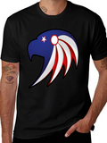 American Eagle Graphic Print T-Shirt - Patriotic Pride