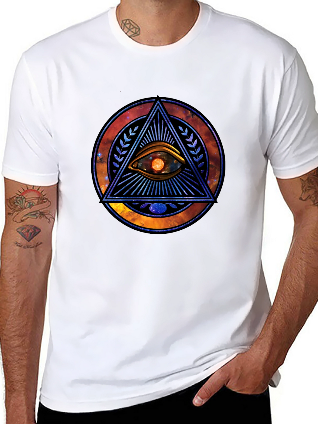 Eye of Providence Graphic Tee - Cosmic Design