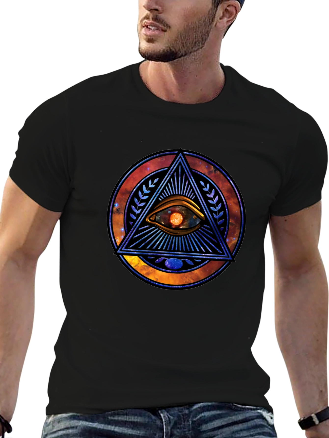 Eye of Providence Graphic Tee - Cosmic Design