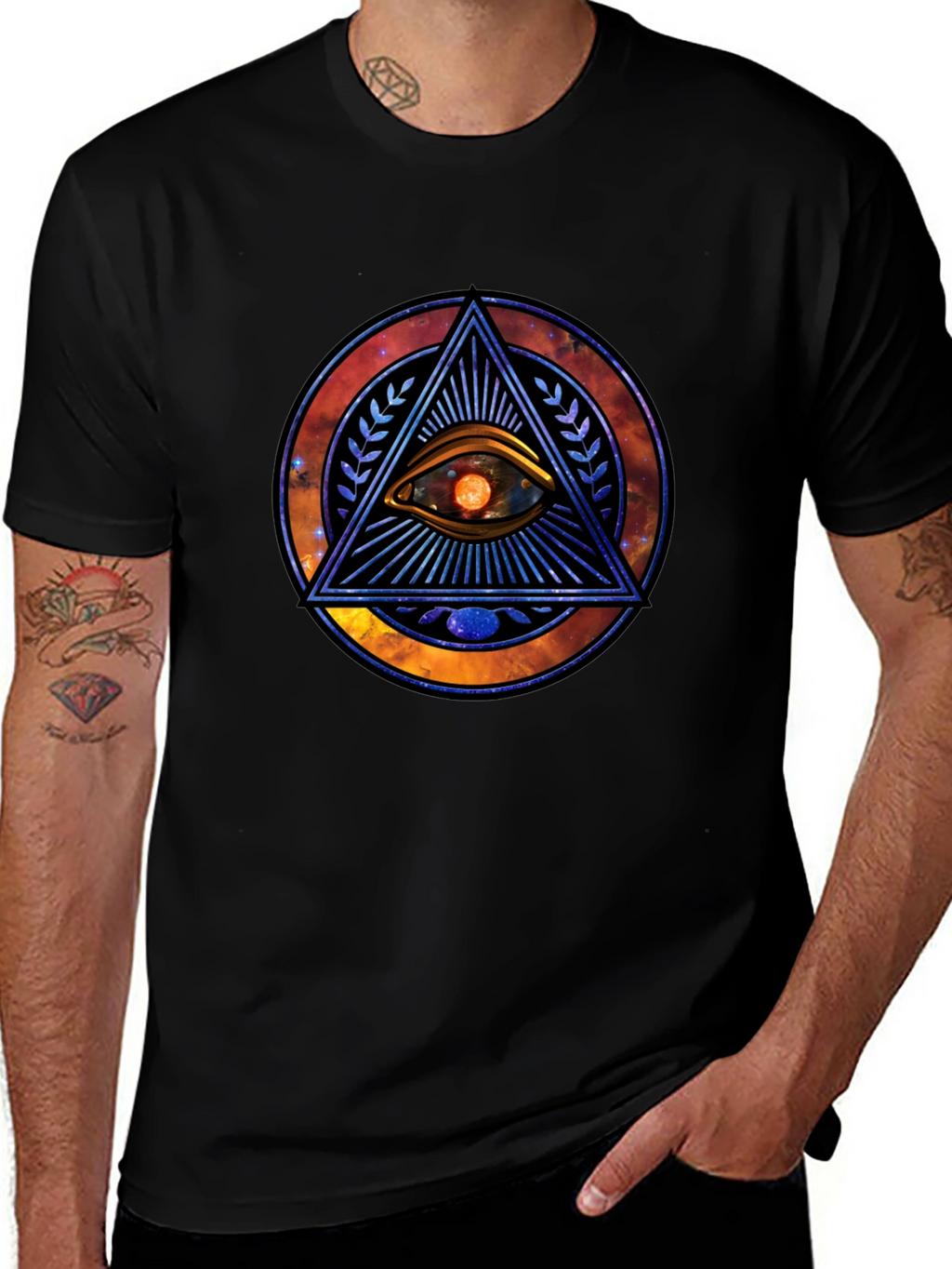 Eye of Providence Graphic Tee - Cosmic Design
