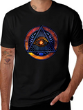 Eye of Providence Graphic Tee - Cosmic Design