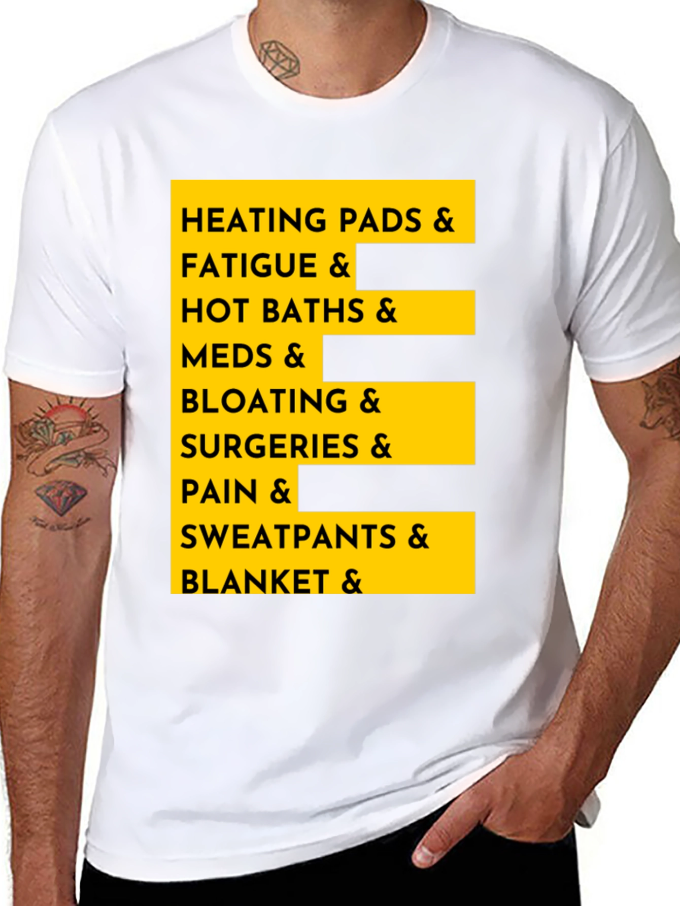 Heating Pads & Comfort T-Shirt