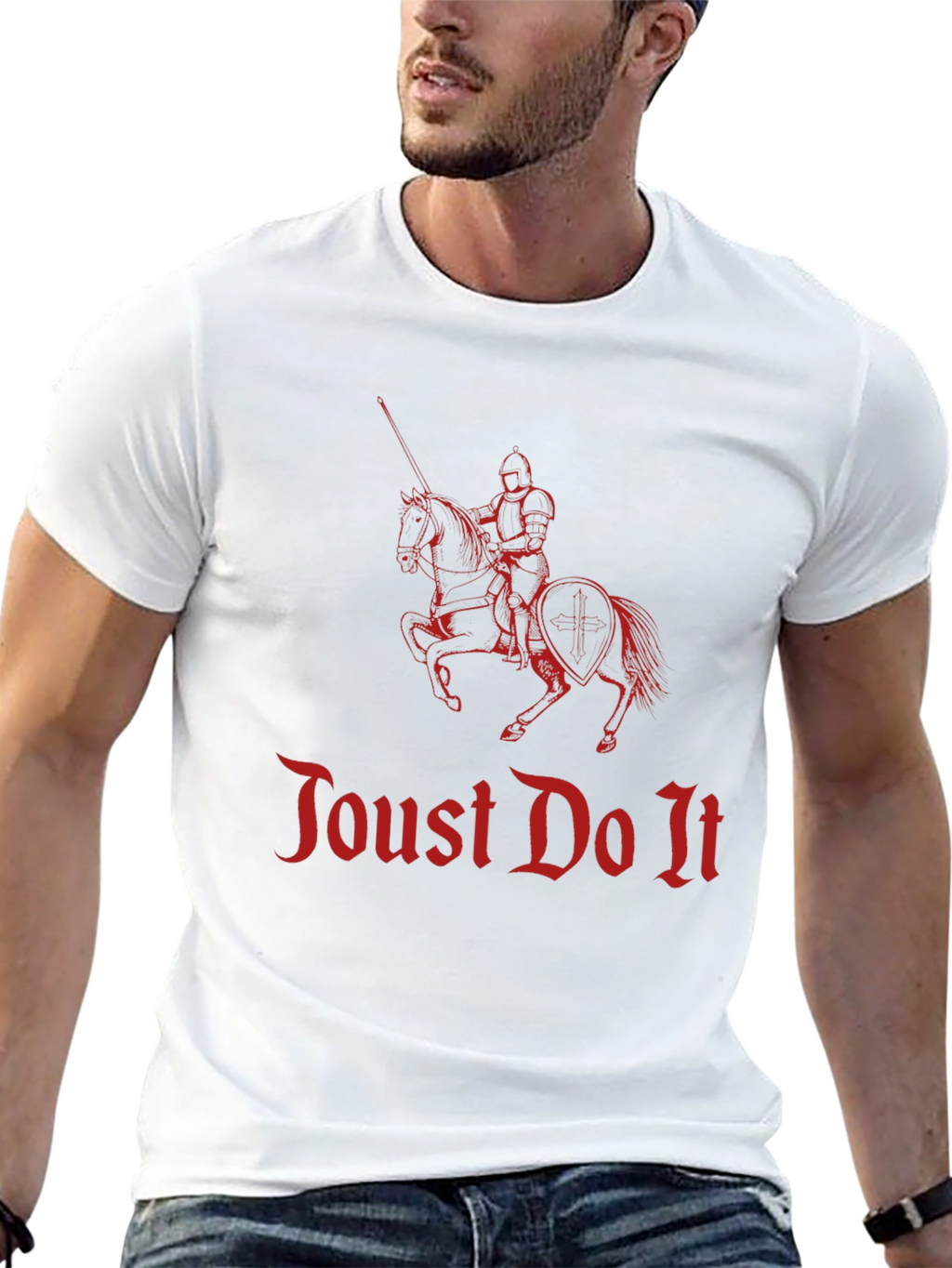 Joust Do It Knight Graphic Tee - Black