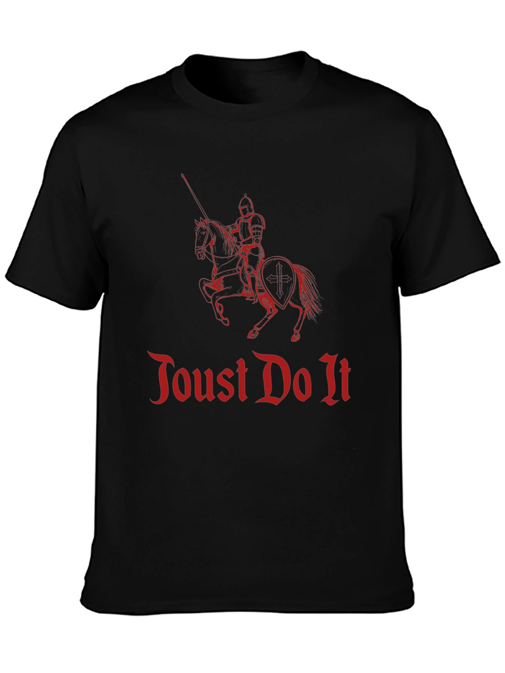 Joust Do It Knight Graphic Tee - Black