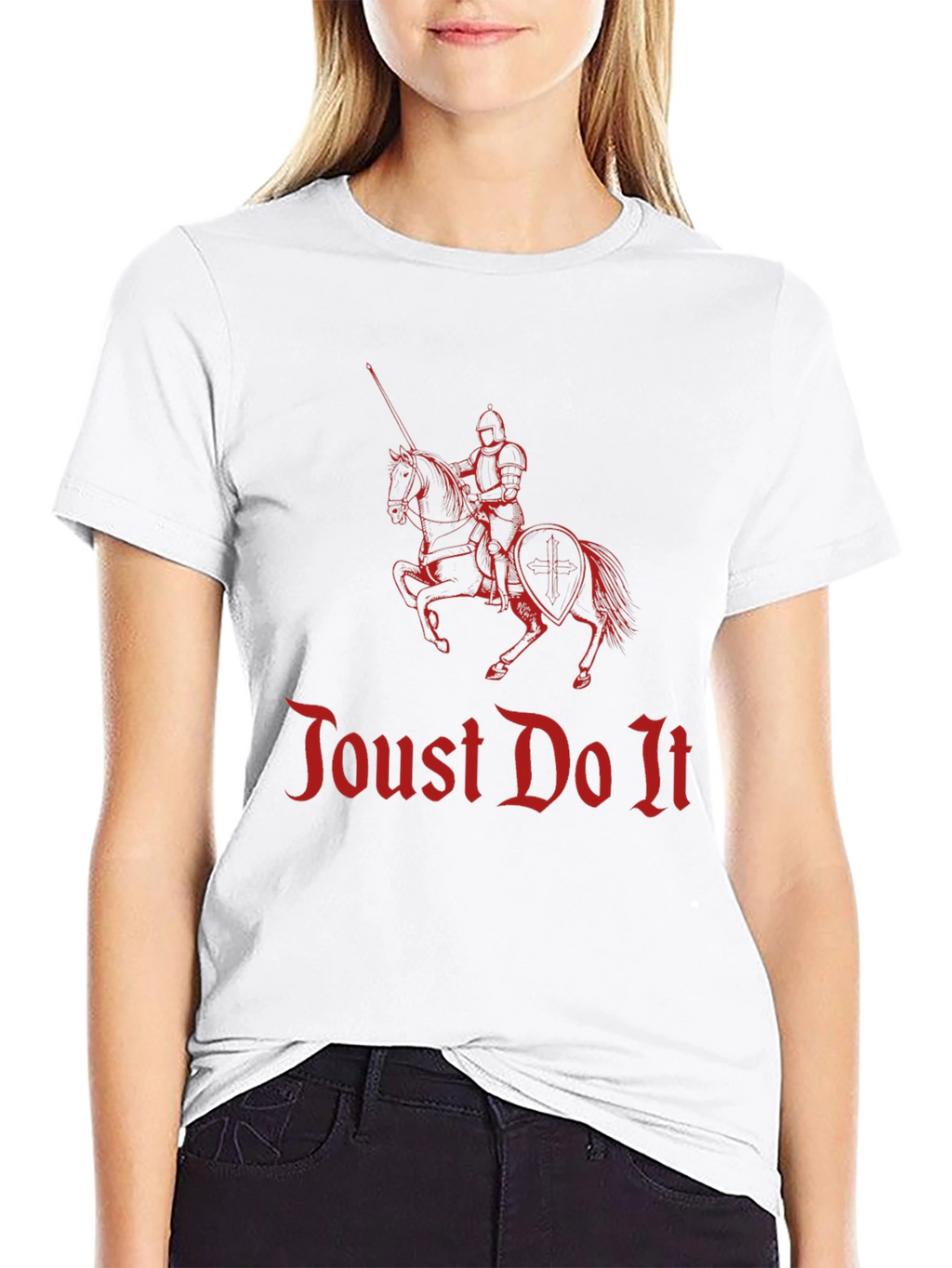 Joust Do It Knight Graphic Tee - Black