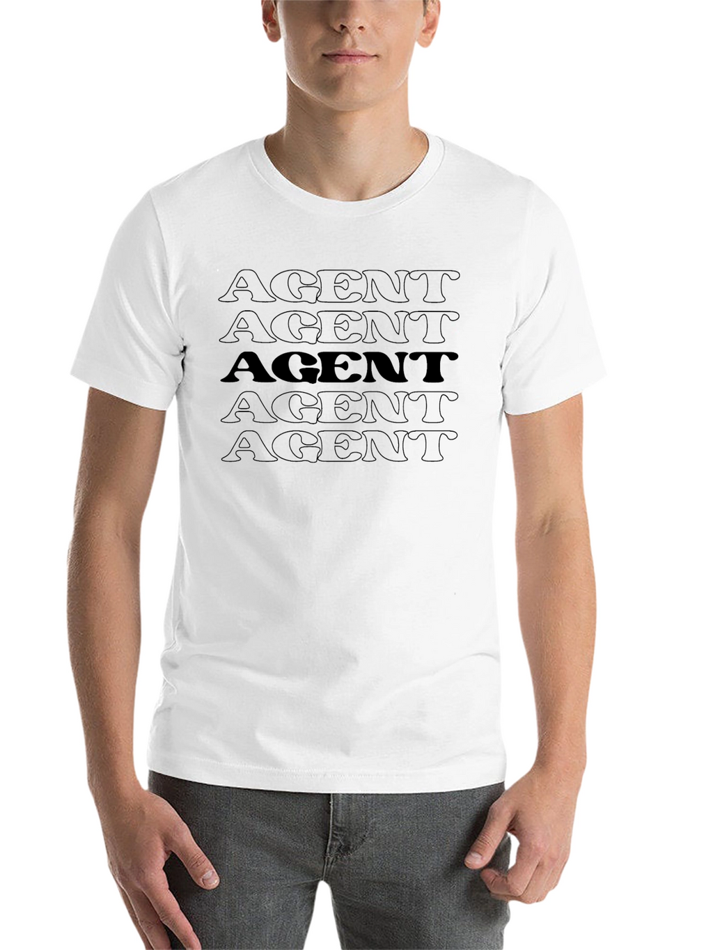 AGENT Graphic Print T-Shirt - Casual Wear