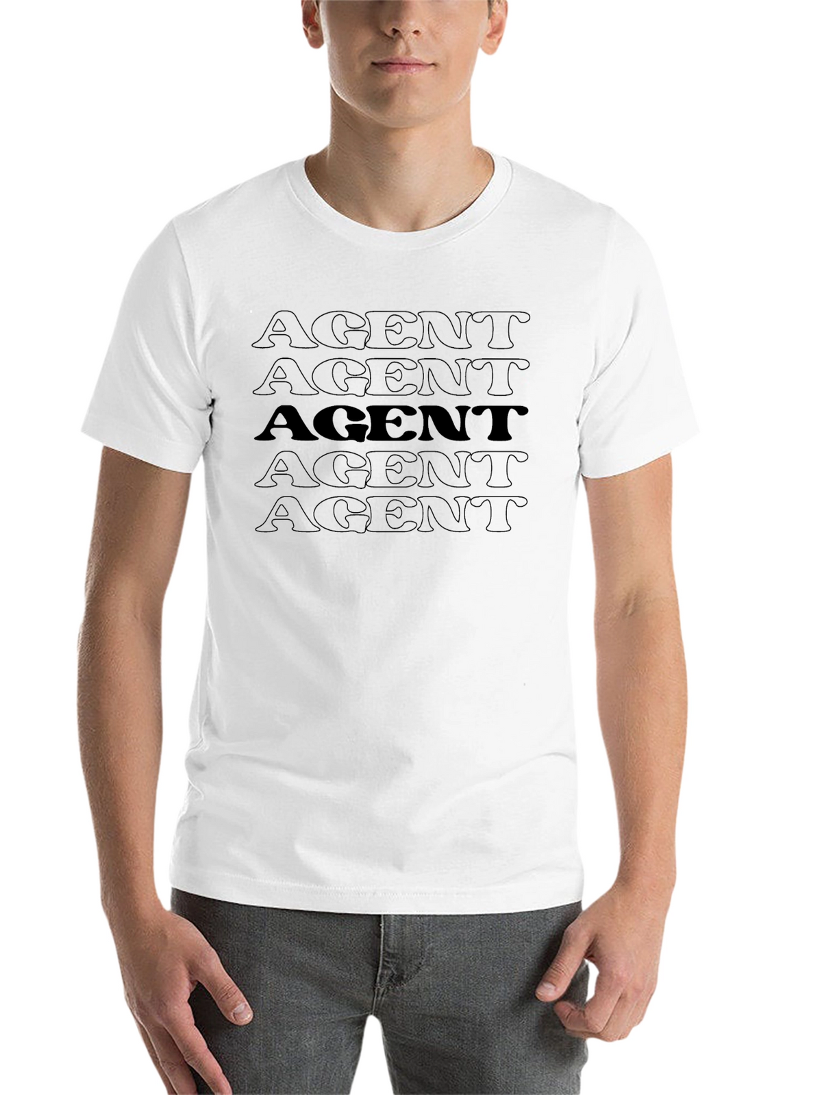 AGENT Graphic Print T-Shirt - Casual Wear