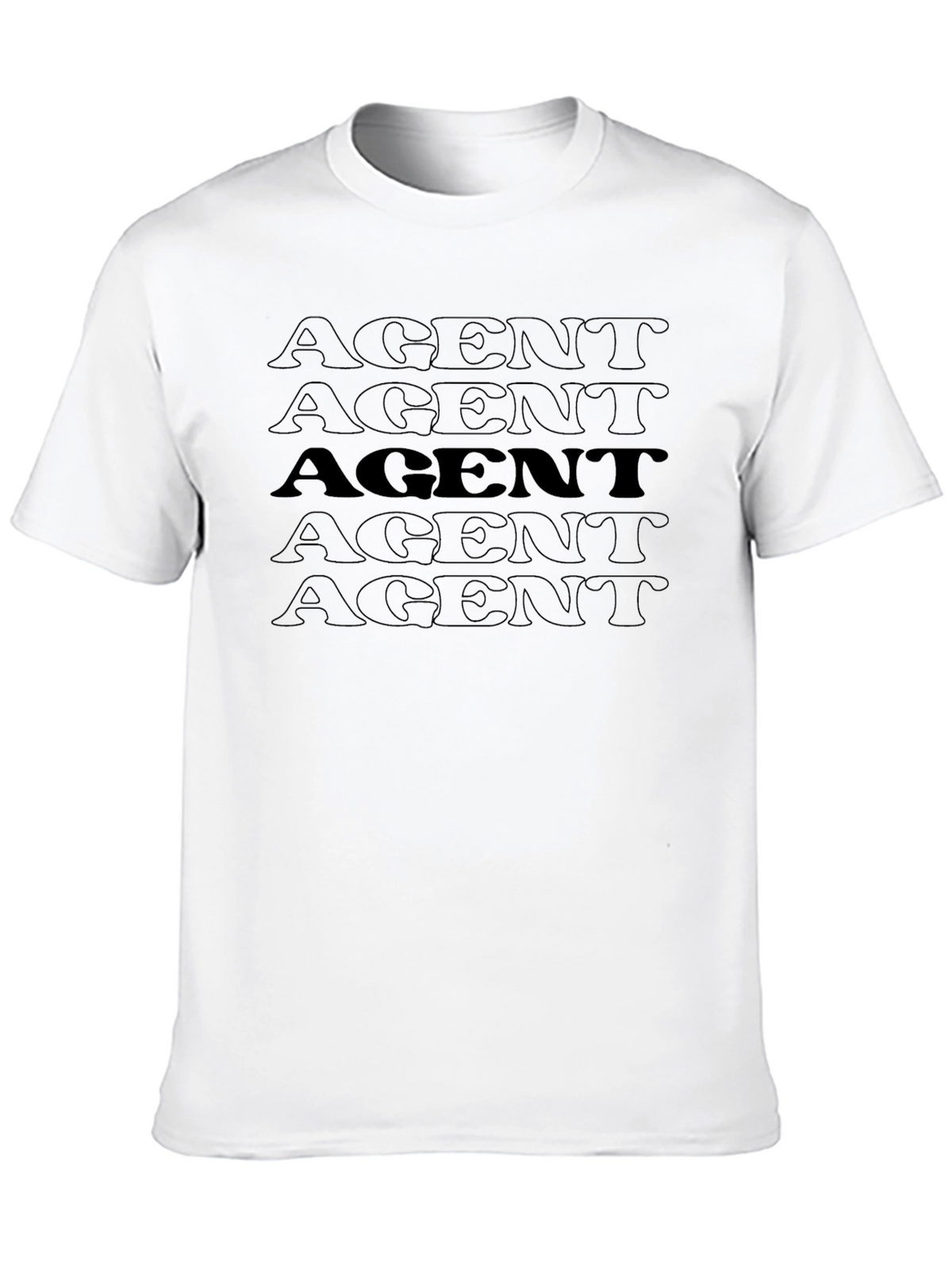 AGENT Graphic Print T-Shirt - Casual Wear