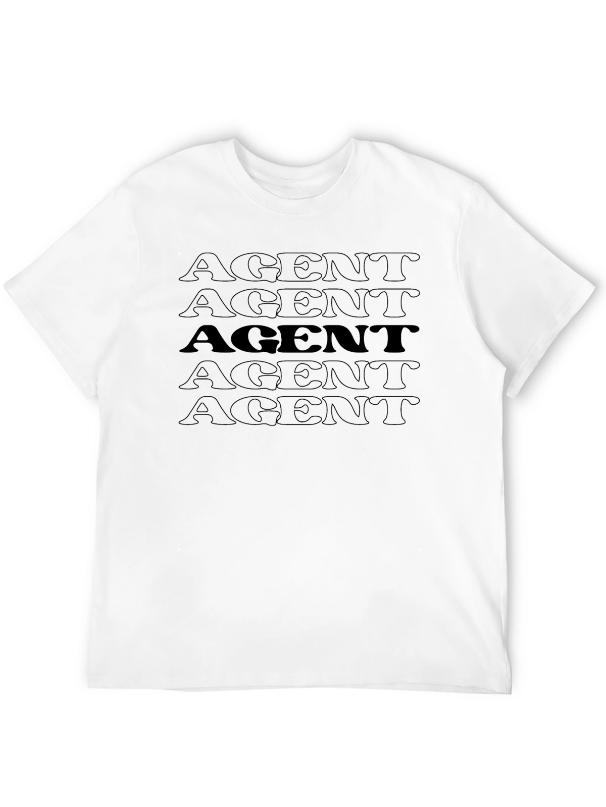 AGENT Graphic Print T-Shirt - Casual Wear