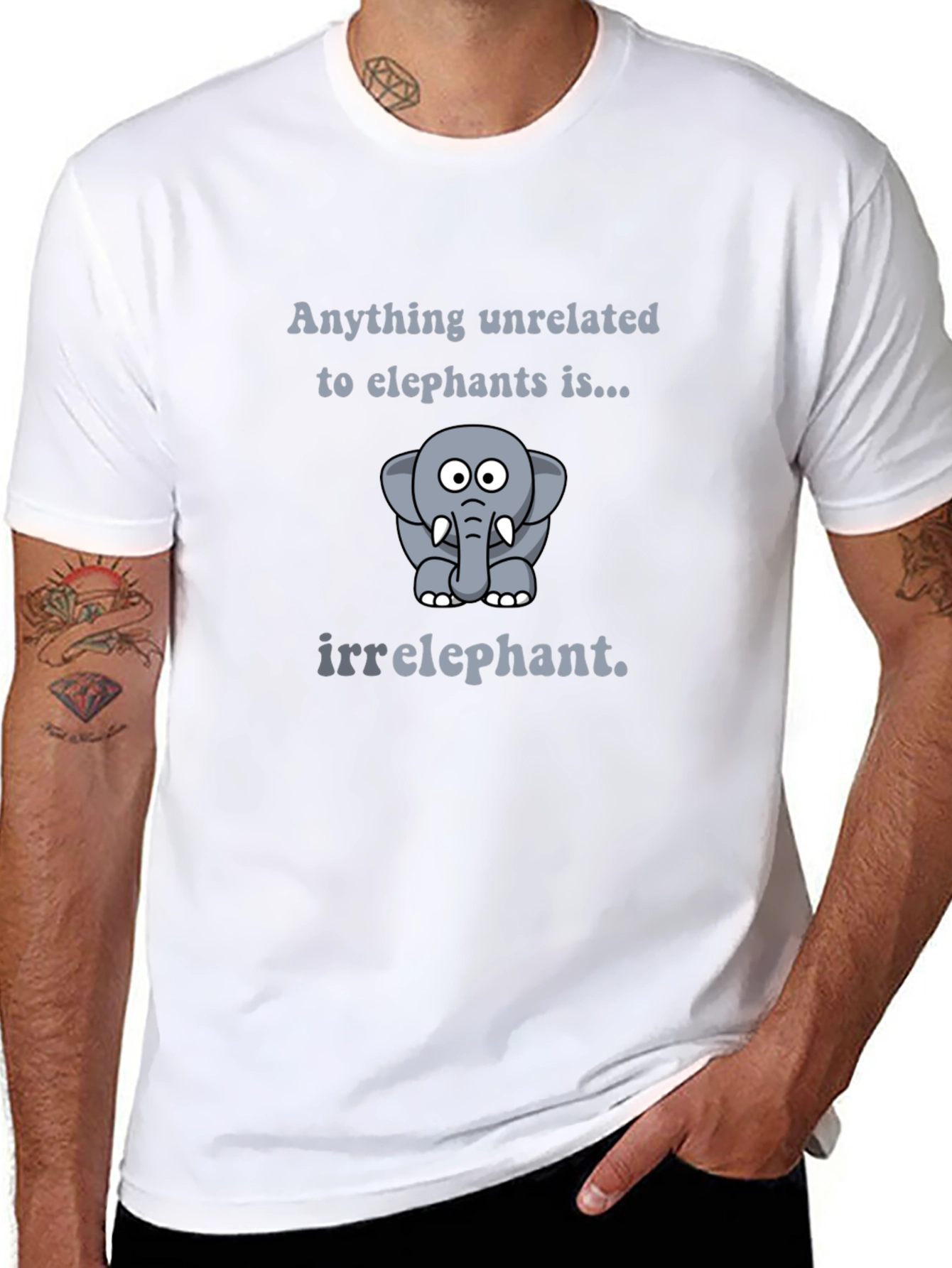 Irrelephant T-Shirt - Funny Elephant Pun Tee