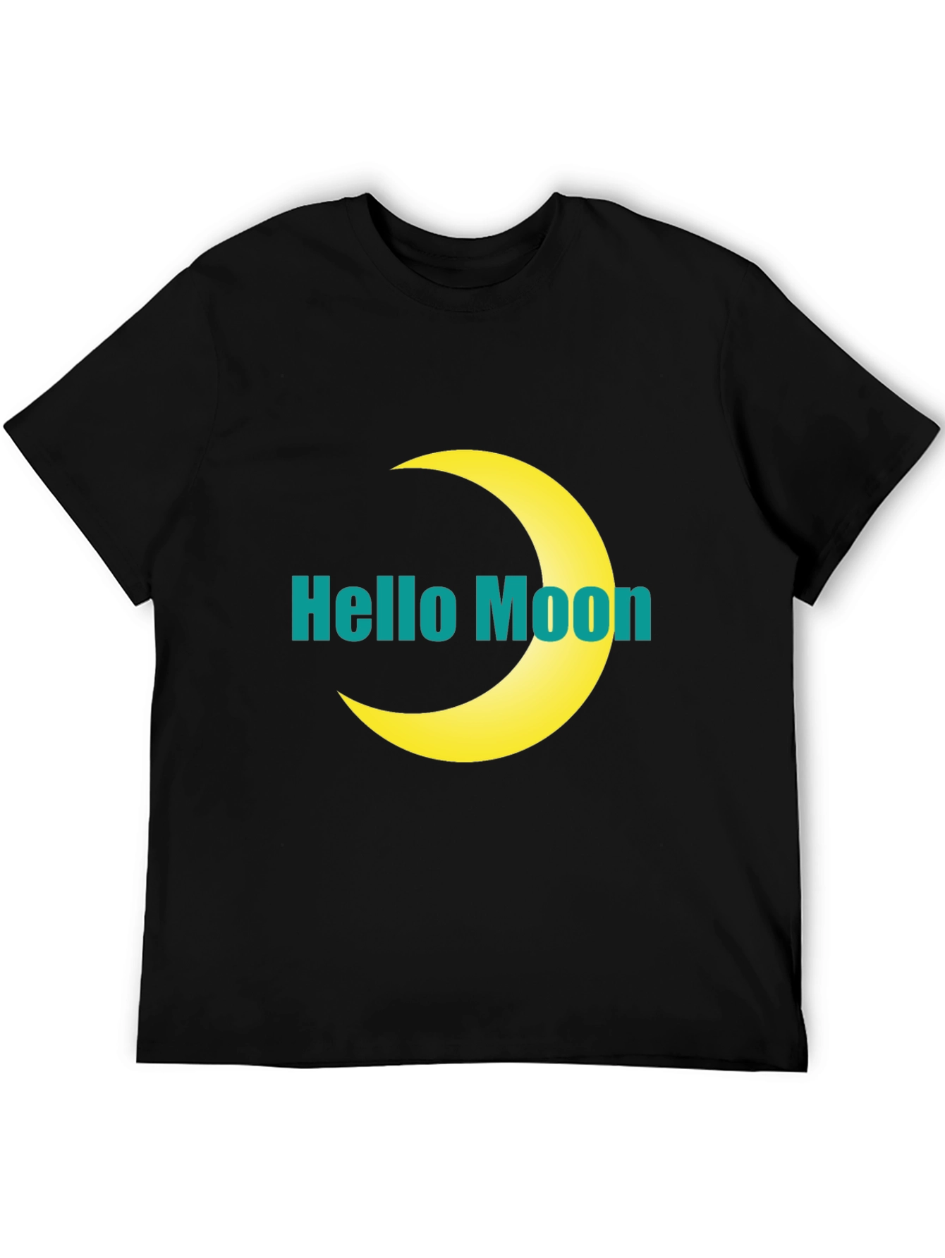 Hello Moon Graphic T-Shirt - Modern Style