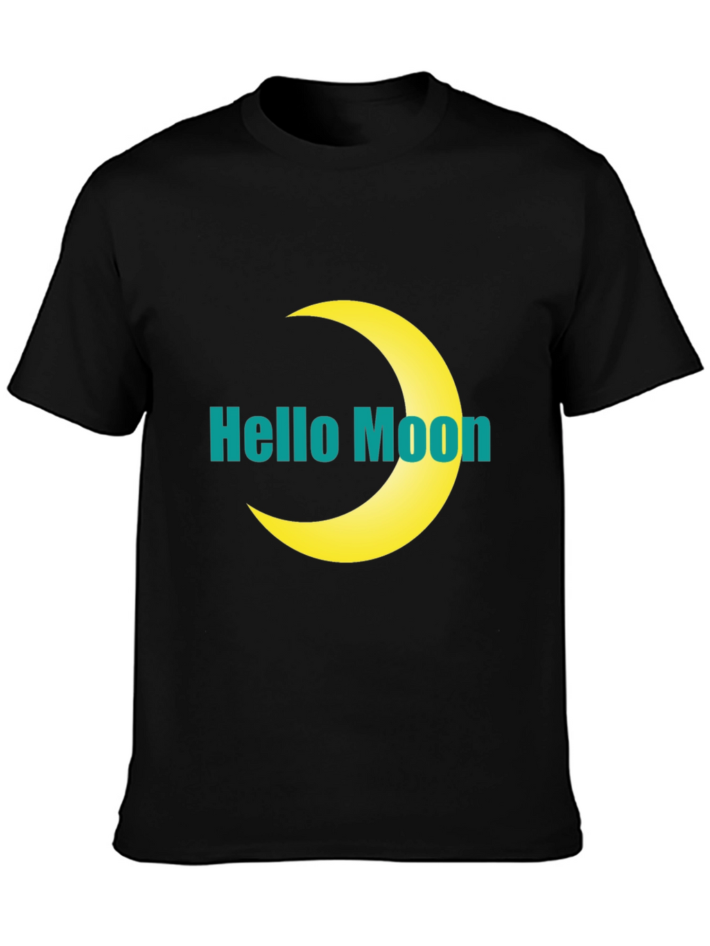 Hello Moon Graphic T-Shirt - Modern Style