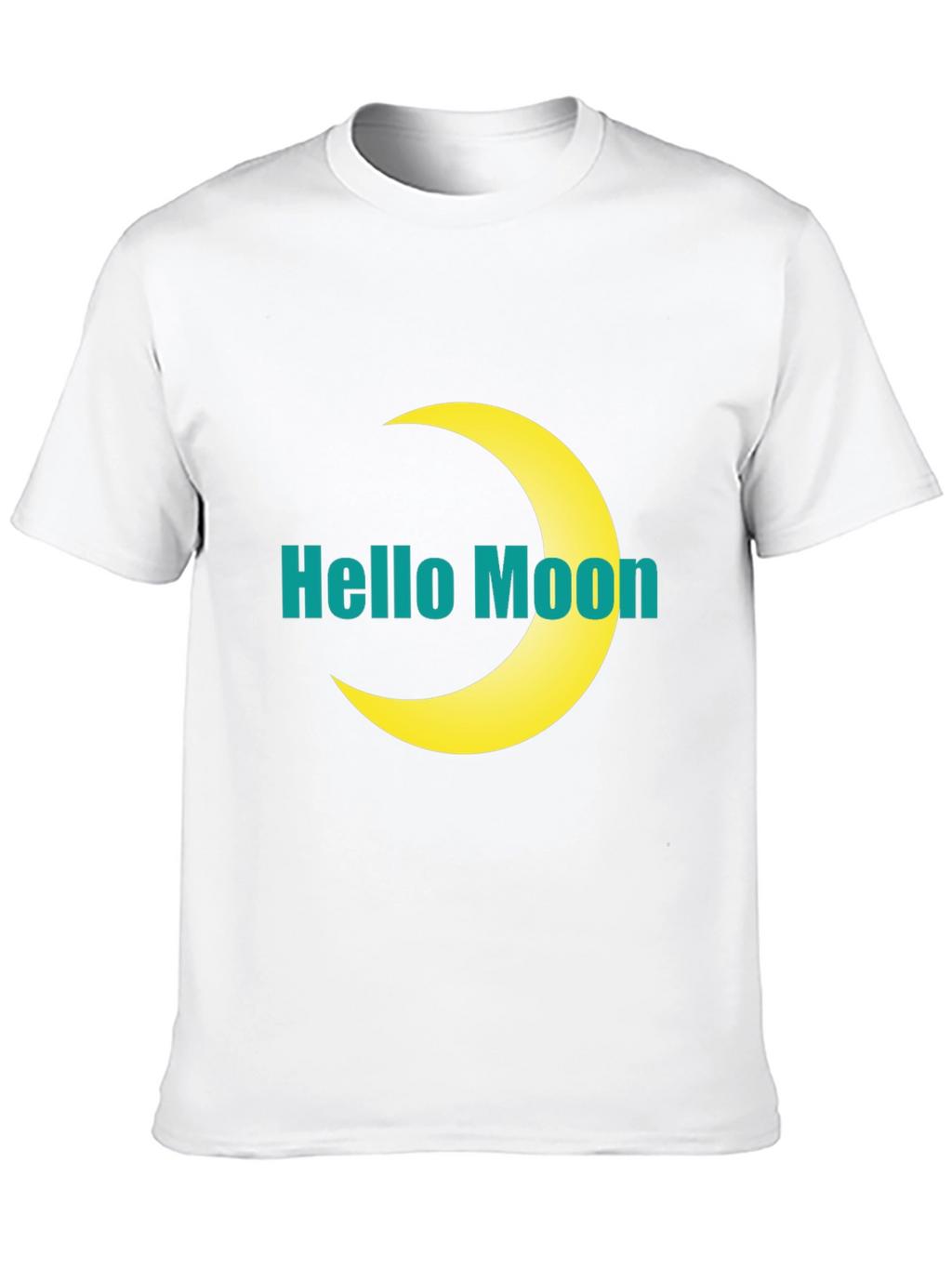 Hello Moon Graphic T-Shirt - Modern Style